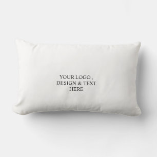 Cojín Lumbar Blanco Personalizado – Su logotipo y texto aquí