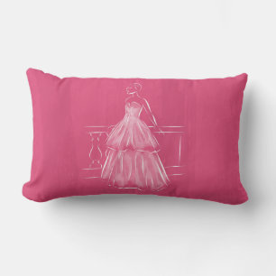 Cojín Lumbar Blancos en el espacio negativo