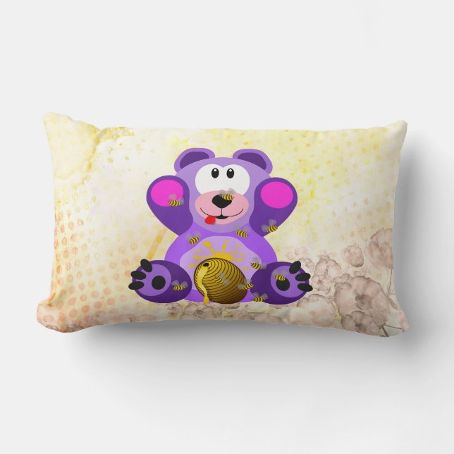 Cojín Lumbar Blauer Honig Bär (Anverso)