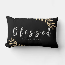 Cojín Lumbar Blessn Modern Black Lumber Pillow