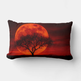Cojín Lumbar Blood Moon Mesquite Tree Throw Pillow - Western