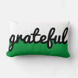 Cojín Lumbar Bloque de color blanco negro verde gratificante