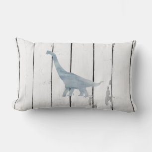 Cojín Lumbar Blue Brachiosaurus Dinosaur Shiplap Rustic Decorac