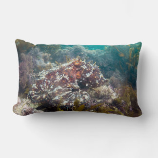 Cojín Lumbar Blue ocean coral octopus lumbar pillow