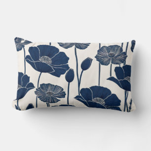 Cojín Lumbar Blue Poppies