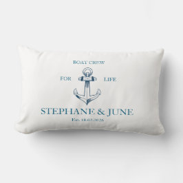 Cojín Lumbar Boat crew for life