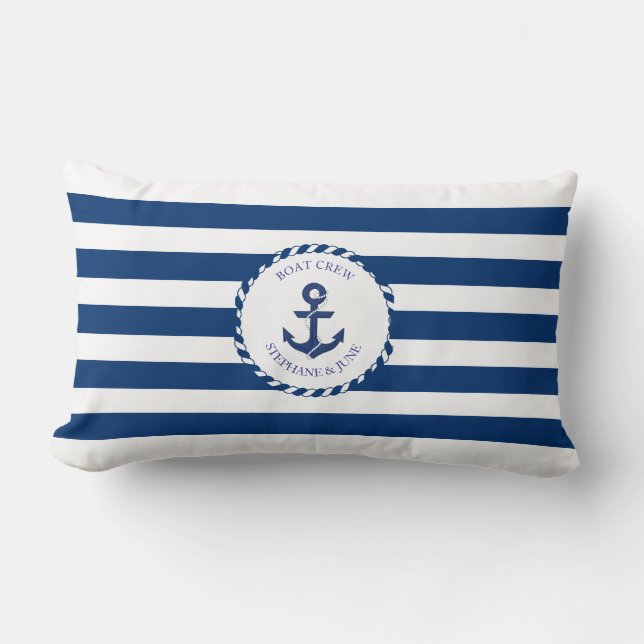 Cojín Lumbar Boat crew love in (Anverso)