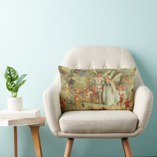 Cojín Lumbar Boda de Thumbelina y el Príncipe, Cuentos de Hadas