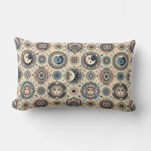 Cojín Lumbar Boho Sun y Moon