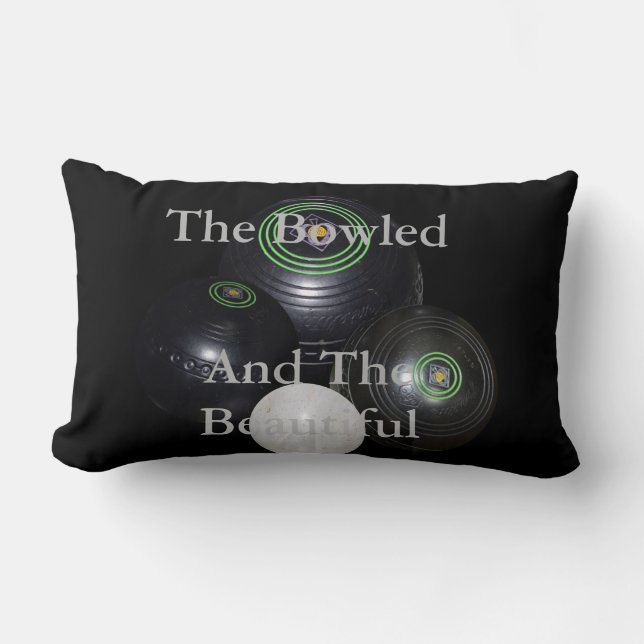 Cojín Lumbar Bolas De Césped Bañadas Y Hermosas, (Anverso)