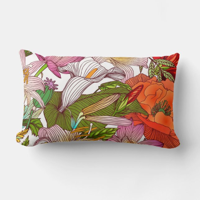 Cojín Lumbar Bonito decorativa llamativa (Anverso)