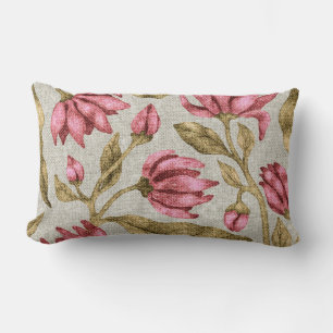 Cojín Lumbar Bonito floral decorativo llamativo