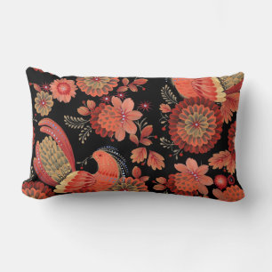 Cojín Lumbar Bonito floral decorativo llamativo 