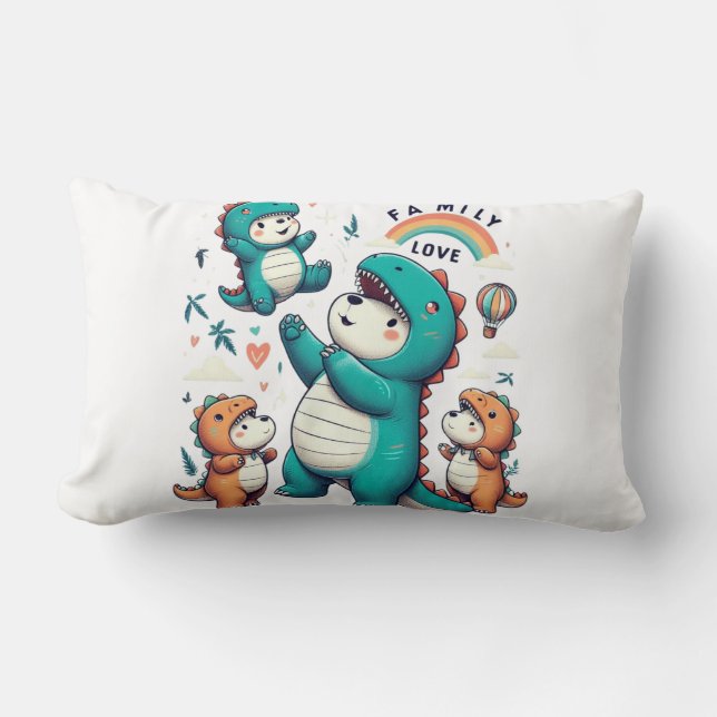 Cojín Lumbar Bono DinoBear (Anverso)