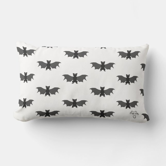 Cojín Lumbar Boo Crew Gone Bat-ty Lumbar Throw Pillow (Anverso)