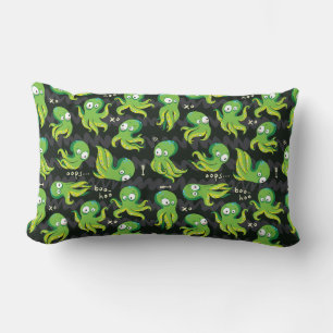Cojín Lumbar Boo Octopus Green Kids Clothing & Décing