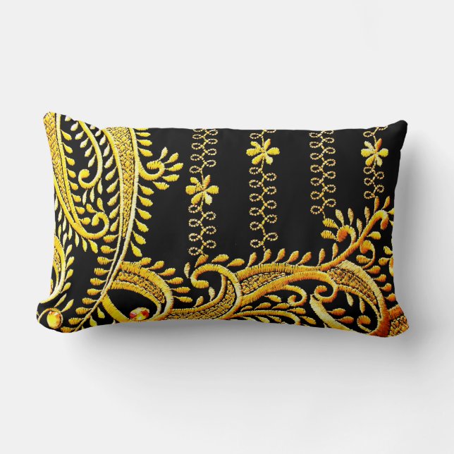 Cojín Lumbar Bordados árabes (Anverso)