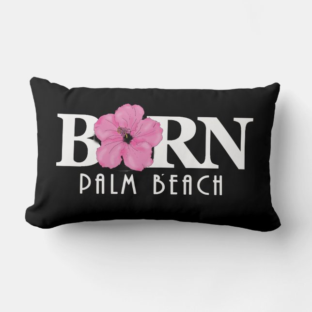 Cojín Lumbar BORN Palm Beach Florida Rosa (Anverso)