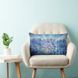 Cojín Lumbar Bosque Brillante Esperanza Azul