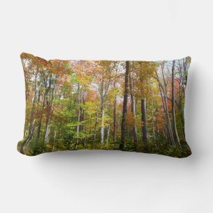 Cojín Lumbar Bosque de otoño I Fotografía de paisaje otoñal