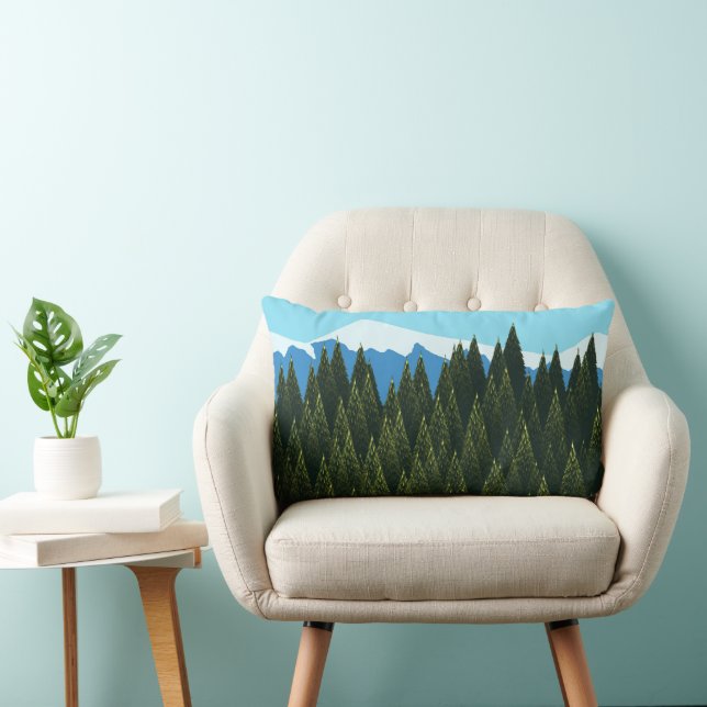 Cojín Lumbar Bosque Fractal (Silla)