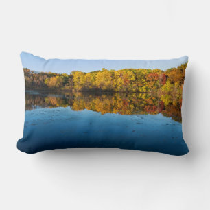 Cojín Lumbar bosques del parque marthaler y reflexiones del oto