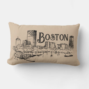 Cojín Lumbar Boston Black and Tan Pillow