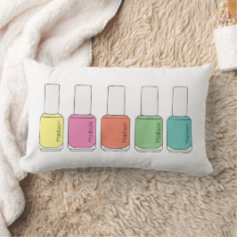 Cojín Lumbar Botellas de nombre polaco de Nail