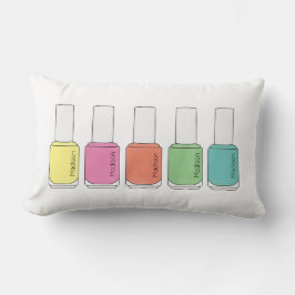 Cojín Lumbar Botellas de nombre polaco de Nail