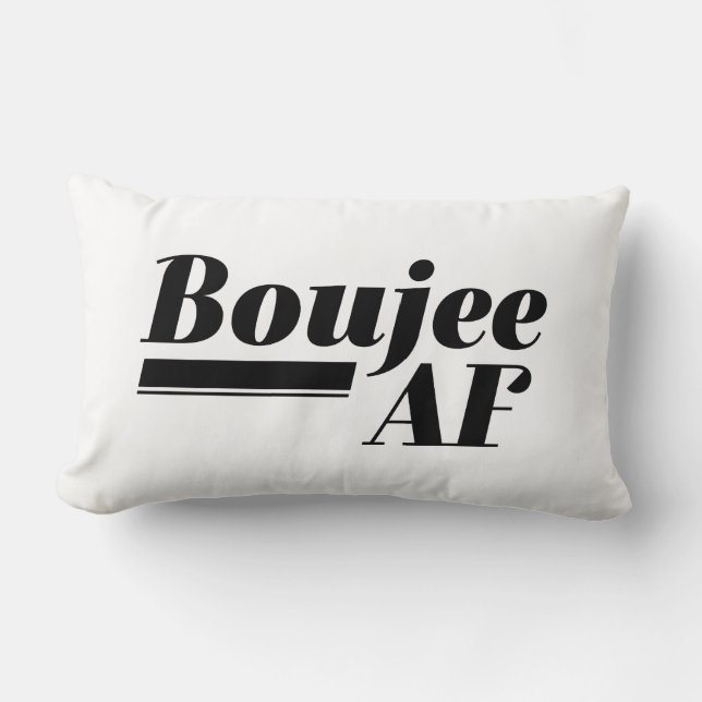 Cojín Lumbar Boujee AF (Anverso)
