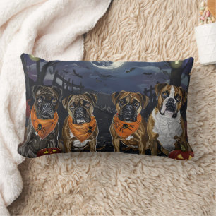 Cojín Lumbar Boxer Halloween Espeluznante