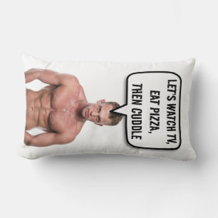 COJÍN LUMBAR BOYFRIEND PILLOW, CUDDLE & PIZZA