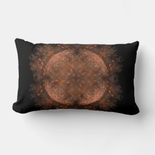 Cojín Lumbar Brillo de Cobre Dorado