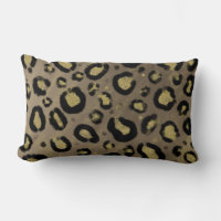 Brillo Dorado Marrón y Estampado Leopardo Cheetah 