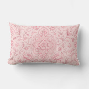 Cojín Lumbar Brisa del Jardín Persa – Rosa Polvo