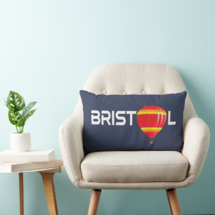 Cojín Lumbar Bristol Hot Air Balloon Guay Typographic