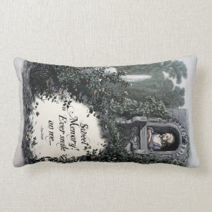 Cojín Lumbar Brontë "Dulce Memoria" Pillow de poesía de arte 