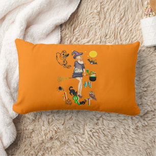 Cojín Lumbar Bruja y arte