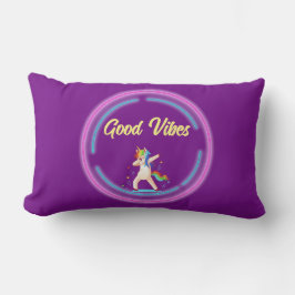 Cojín Lumbar Buenas Vibes Unicorn