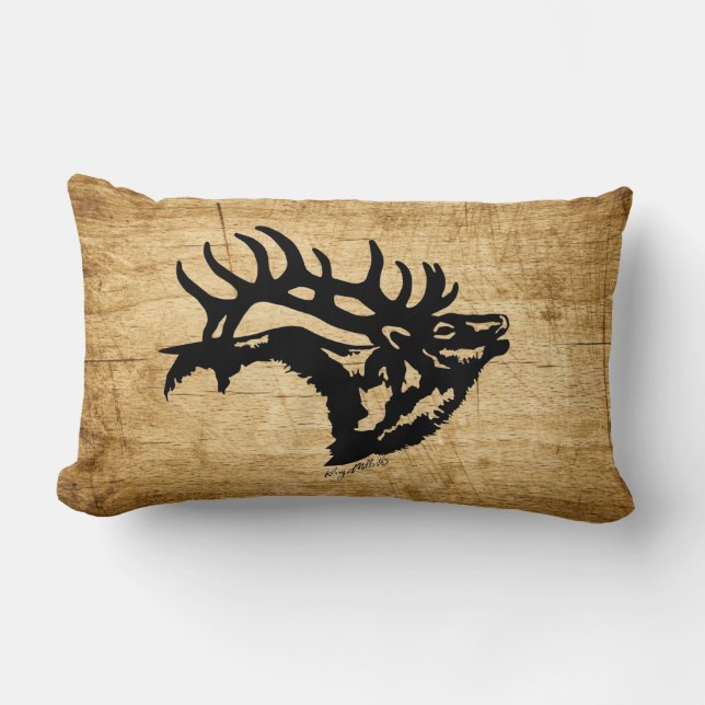 Cojín Lumbar Bull Elk (Anverso)