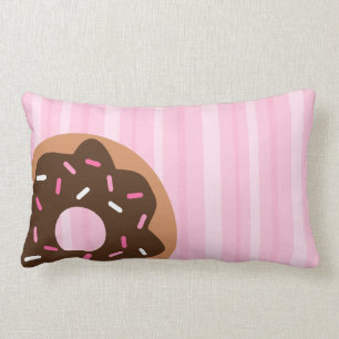 Cojín Lumbar Buñuelo asperjado rosa