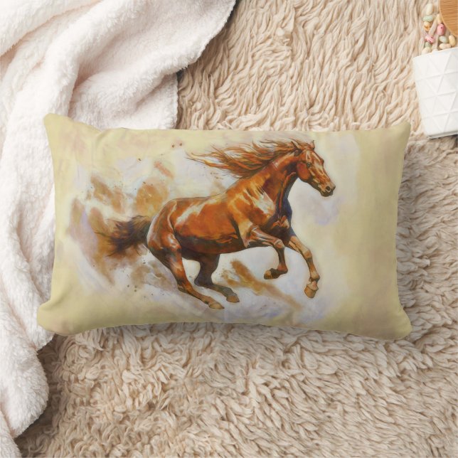 Cojín Lumbar Caballo corriendo (Manta)