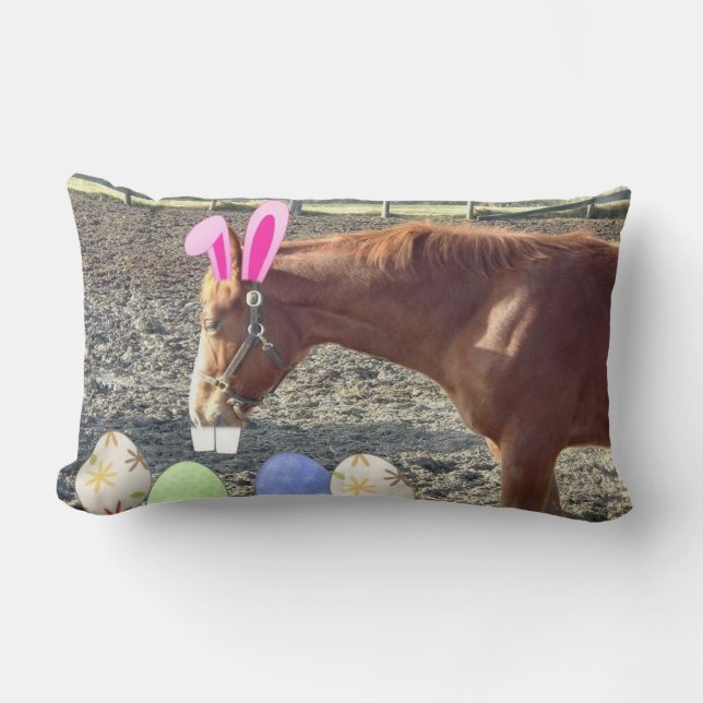 Cojín Lumbar Caballo de Pascua y Pony (Anverso)