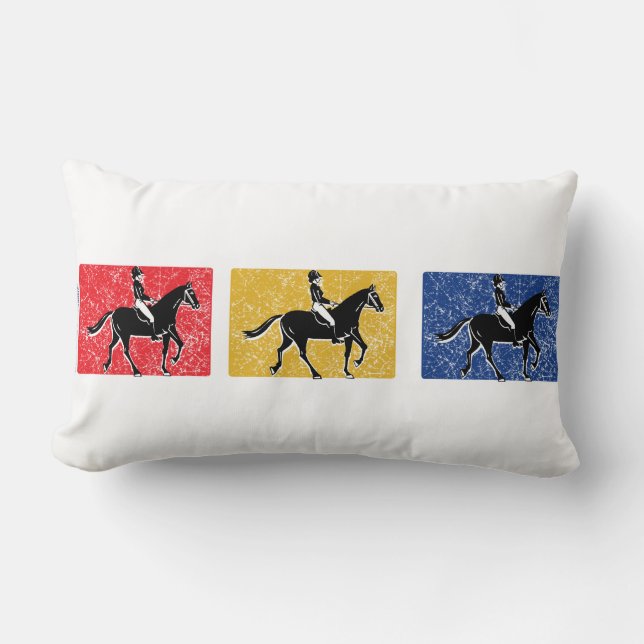 Cojín Lumbar Caballo en inglés (Anverso)