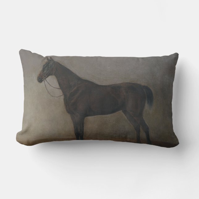 Cojín Lumbar Caballo Gelding Bay (por Albrecht Adam) (Anverso)