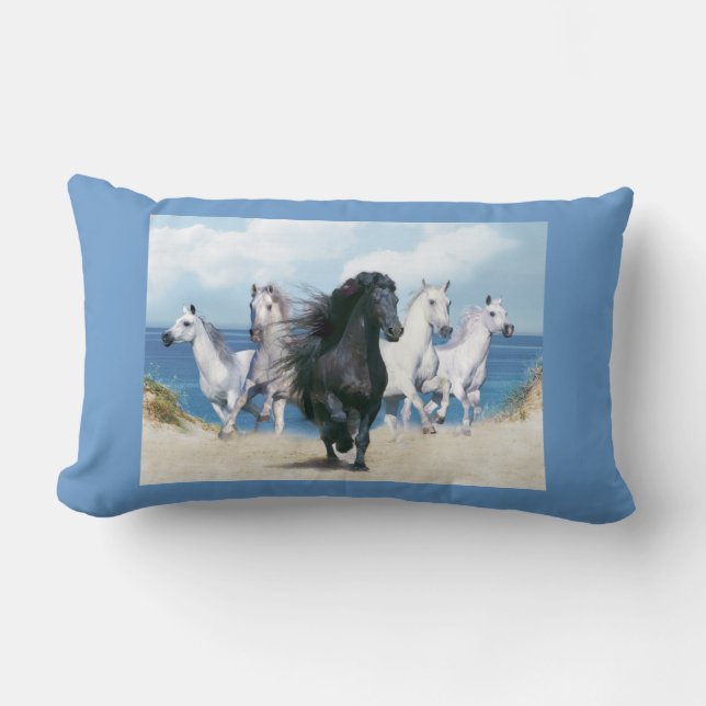 Cojín Lumbar caballos (Anverso)