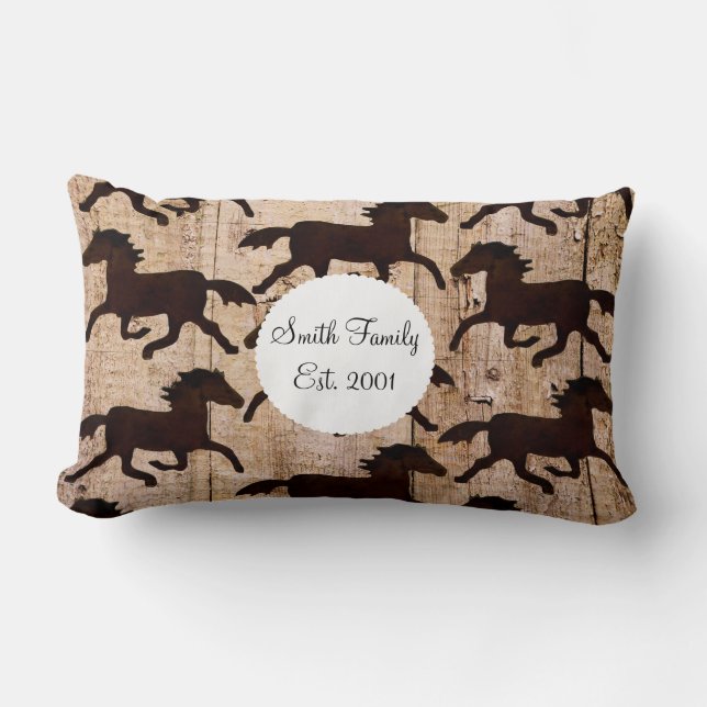 Cojín Lumbar Caballos occidentales del país en los regalos de (Anverso)