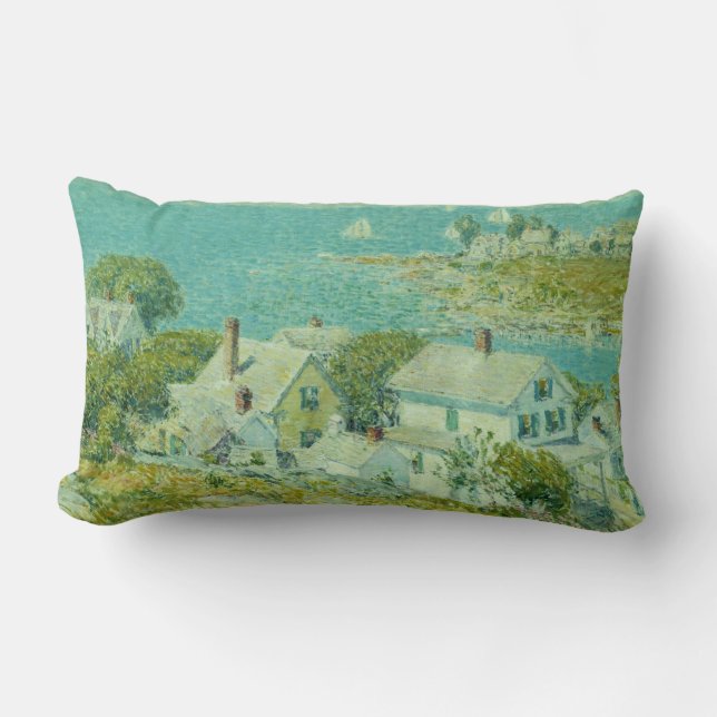 Cojín Lumbar Cabeceras de Nueva Inglaterra (arte paisajístico c (Anverso)