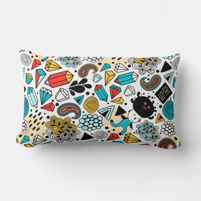 Cojín Lumbar Cabeza loca (Anverso)