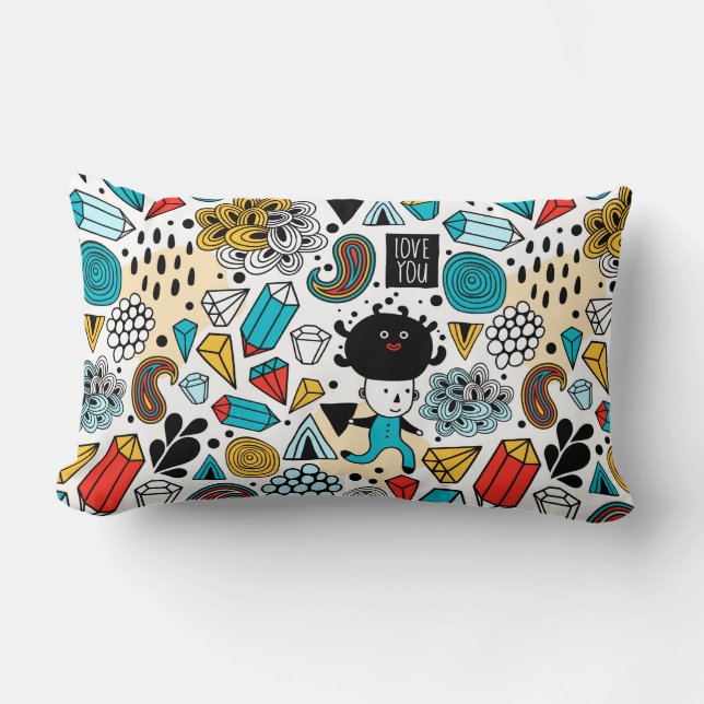 Cojín Lumbar Cabeza loca (Anverso)